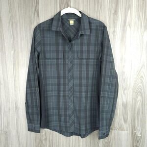 Eddie Bauer Long Sleeve Outdoor Plaid Hiking Shirt Size Small